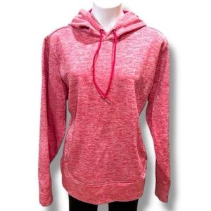 Sport-Tek Women’s Red/White Pullover Hooded Sweatshirt Hoodie